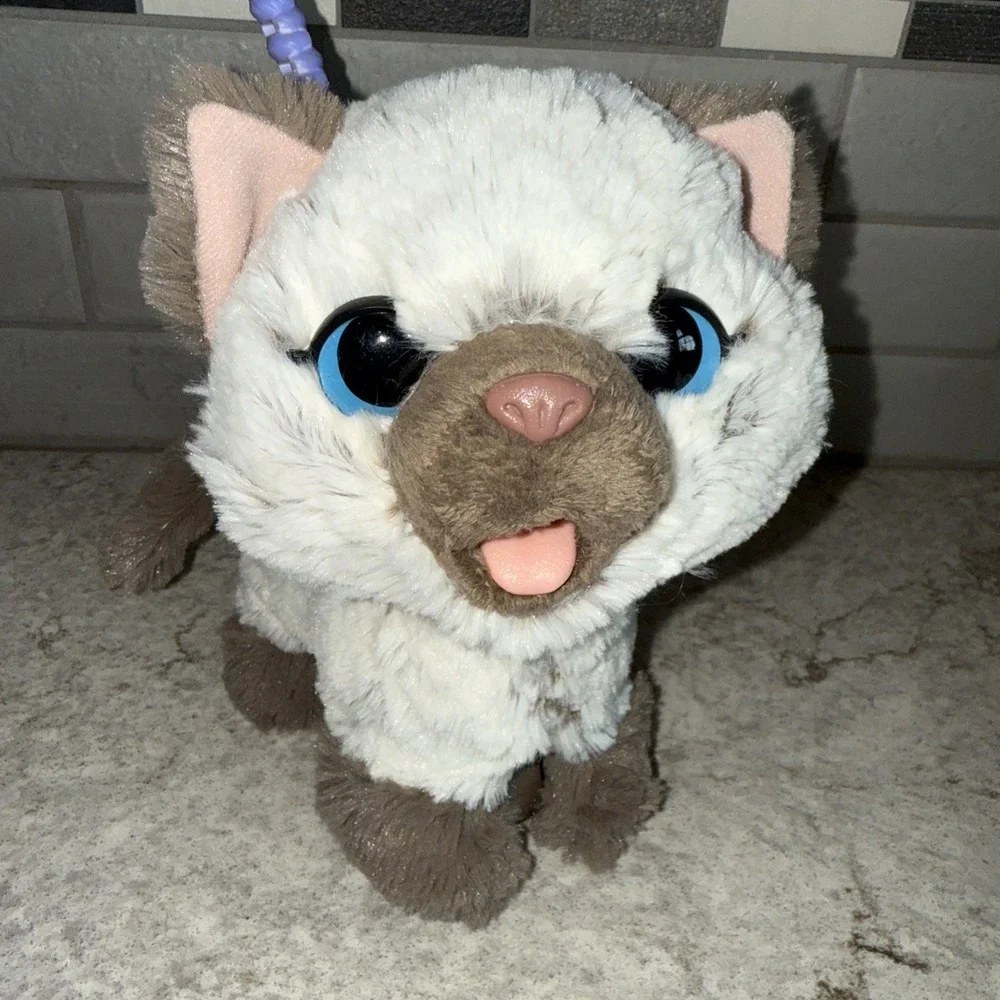 Hasbro FurReal Friends My Poopin Kitty Himalayan Ragdoll Cat Plush Toy No Poop